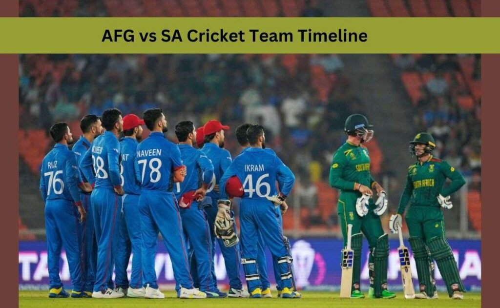 AFG vs SACricket Team Timeline