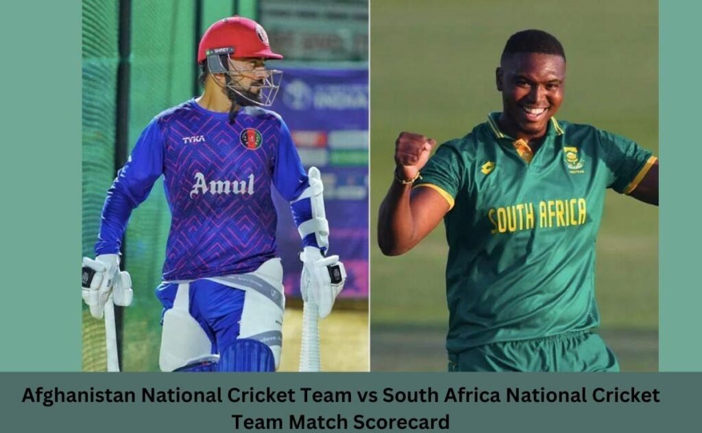 Afghanistan National CricketTeam vs South Africa National Cricket Team Match Scorecard