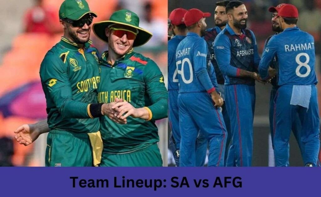 Team Lineup SA vs AFG